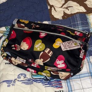 Harajuku Lovers Black and Multicolor Cosmetic Bag